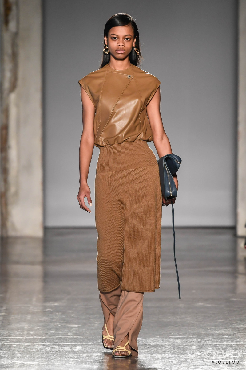 Aaliyah Hydes featured in  the Gabriele Colangelo fashion show for Autumn/Winter 2019