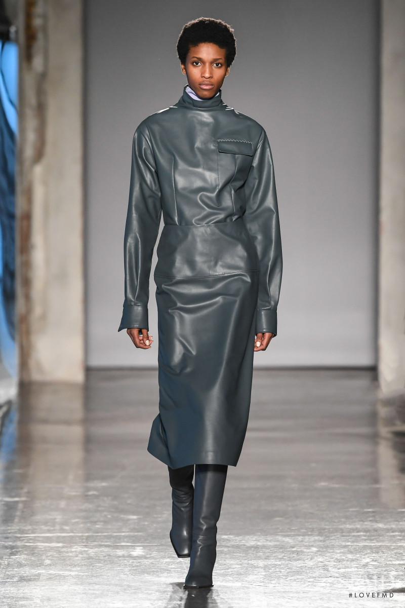 Kathia Nseke featured in  the Gabriele Colangelo fashion show for Autumn/Winter 2019