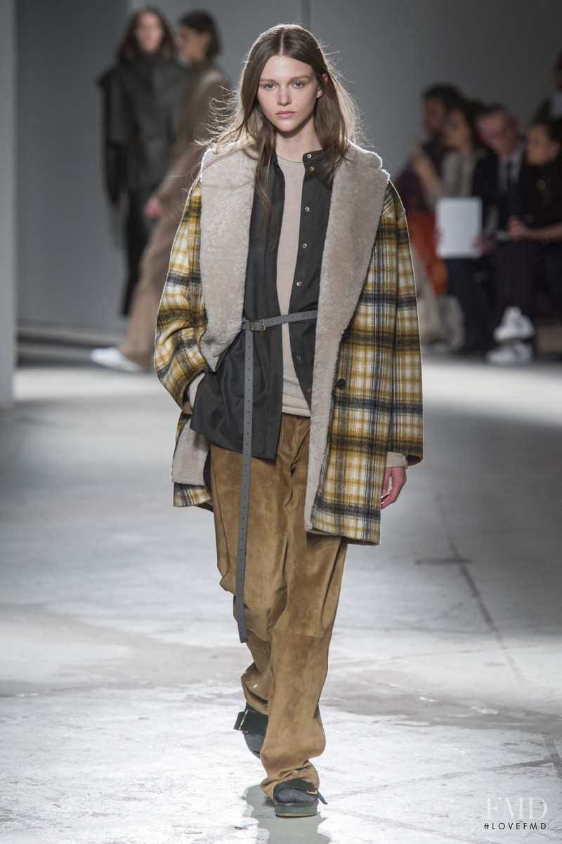 Natalie Ogg featured in  the Agnona fashion show for Autumn/Winter 2019