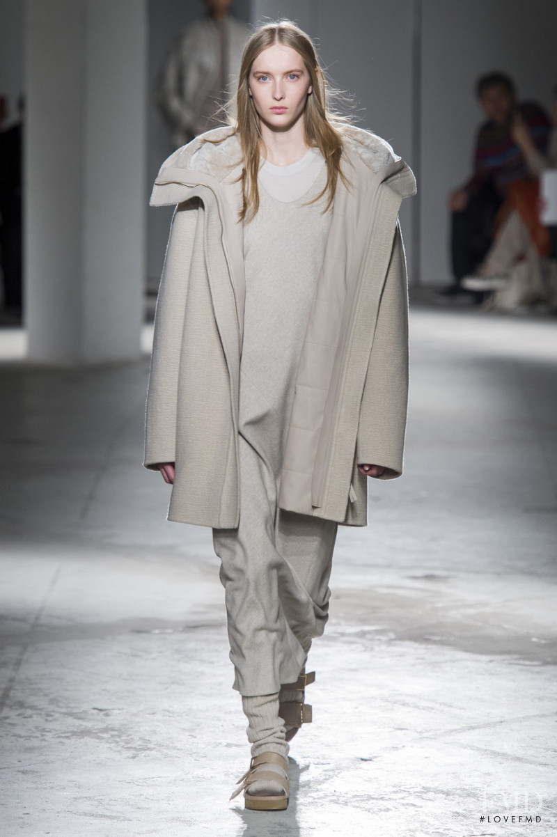 Kateryna Zub featured in  the Agnona fashion show for Autumn/Winter 2019