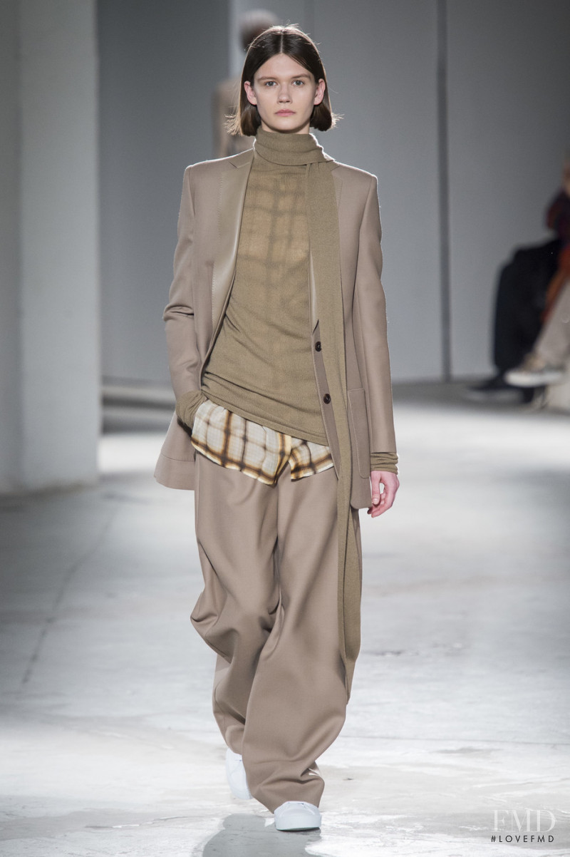 Daniela Kocianova featured in  the Agnona fashion show for Autumn/Winter 2019