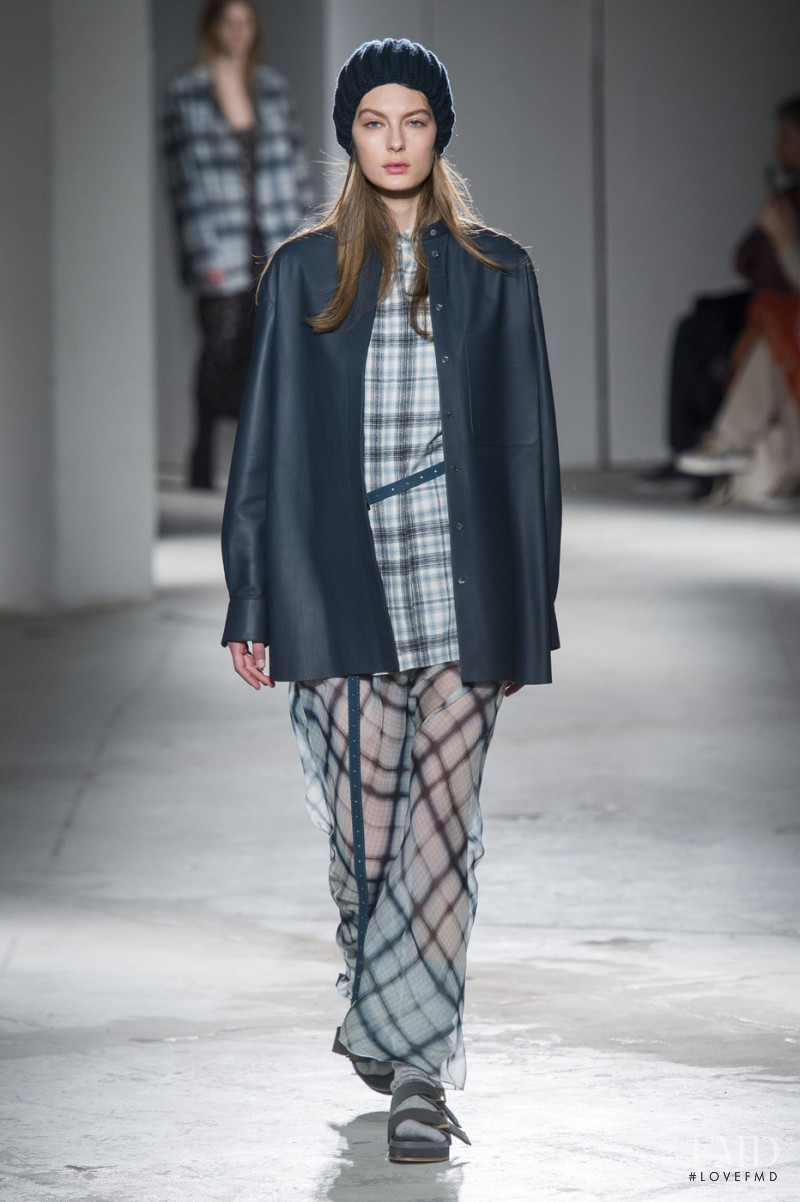Sophia Vetro featured in  the Agnona fashion show for Autumn/Winter 2019