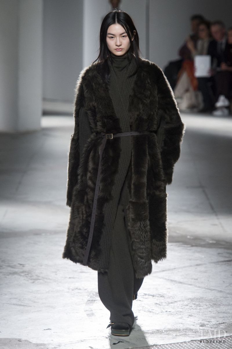 Yin Chen Milo featured in  the Agnona fashion show for Autumn/Winter 2019