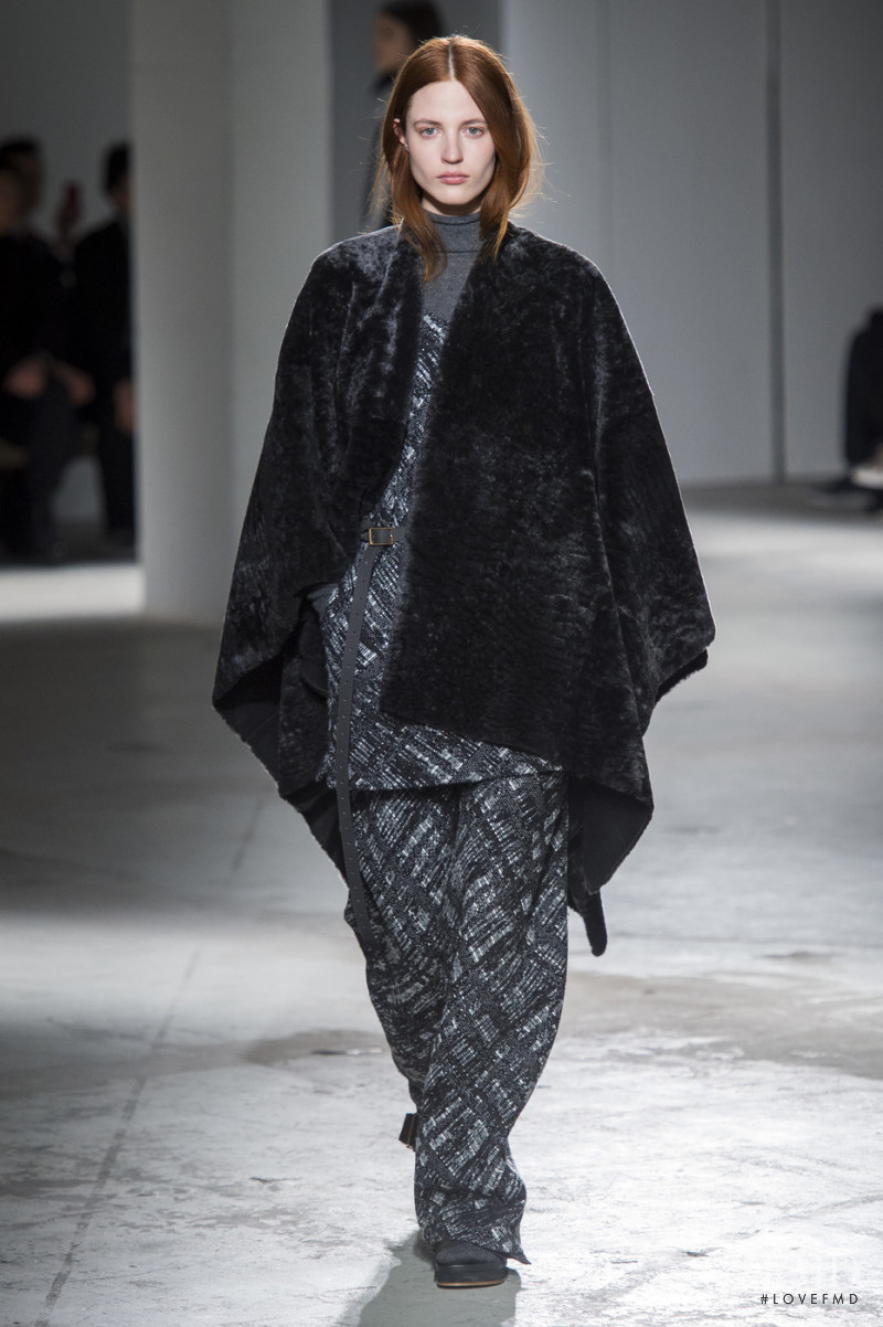 Julia Banas featured in  the Agnona fashion show for Autumn/Winter 2019