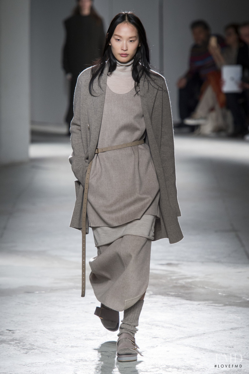 Yoonmi Sun featured in  the Agnona fashion show for Autumn/Winter 2019