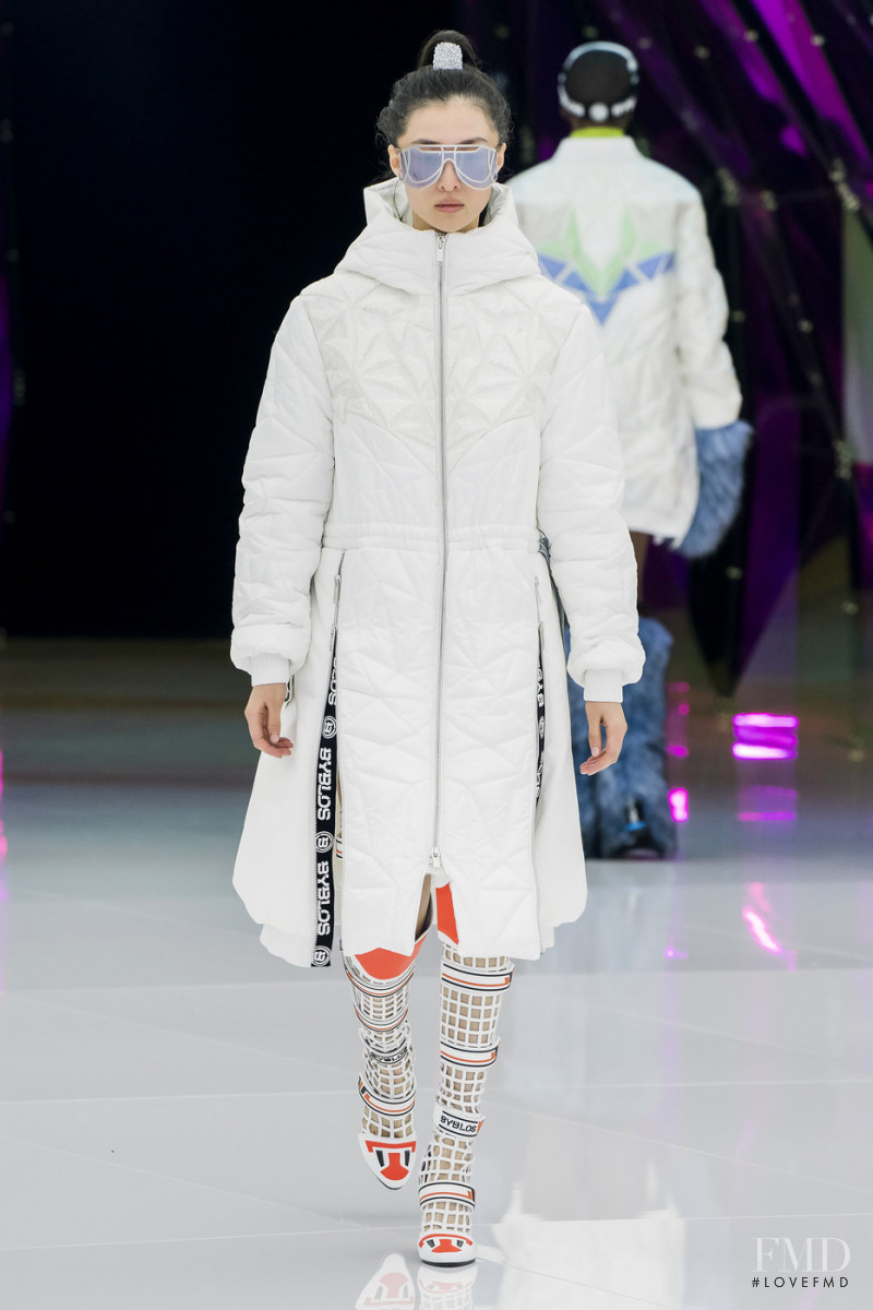 Chu Wong featured in  the byblos fashion show for Autumn/Winter 2019