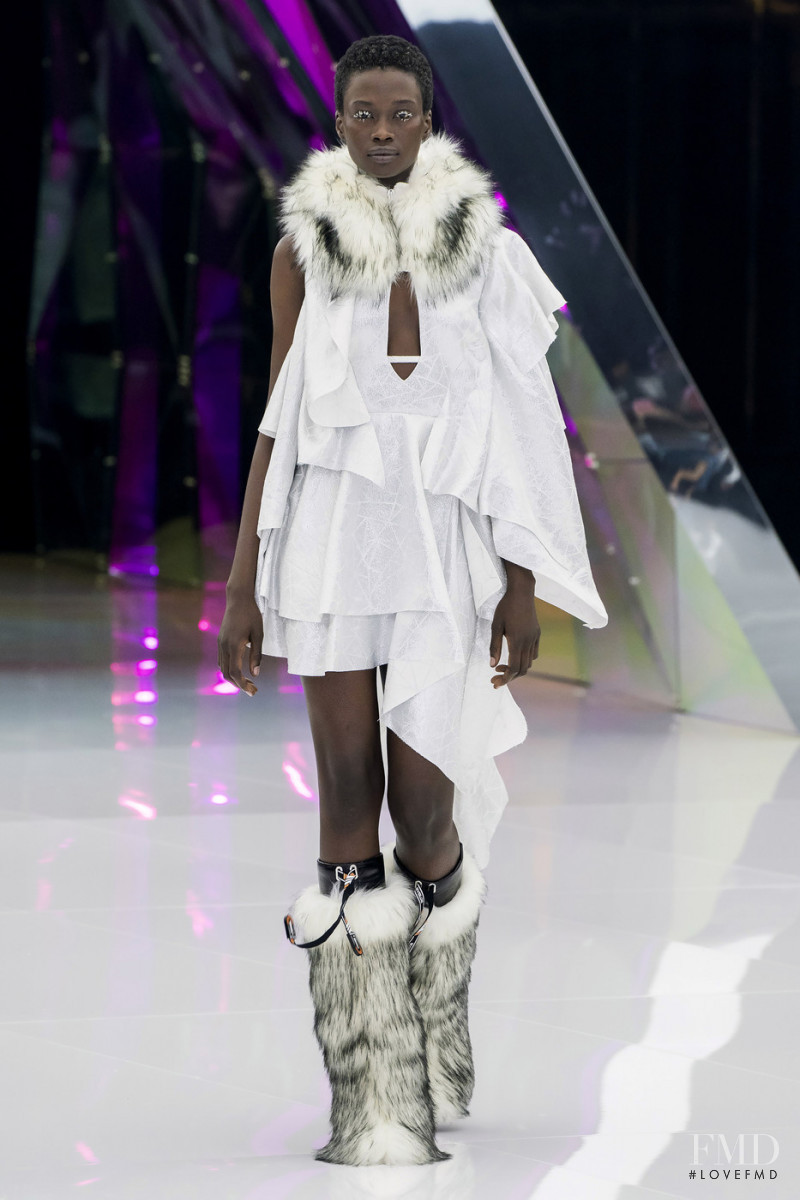 Fatou Jobe featured in  the byblos fashion show for Autumn/Winter 2019