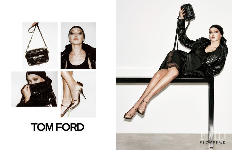 Gigi Hadid featured in  the Tom Ford Tom Ford S/S 2019 advertisement for Spring/Summer 2019