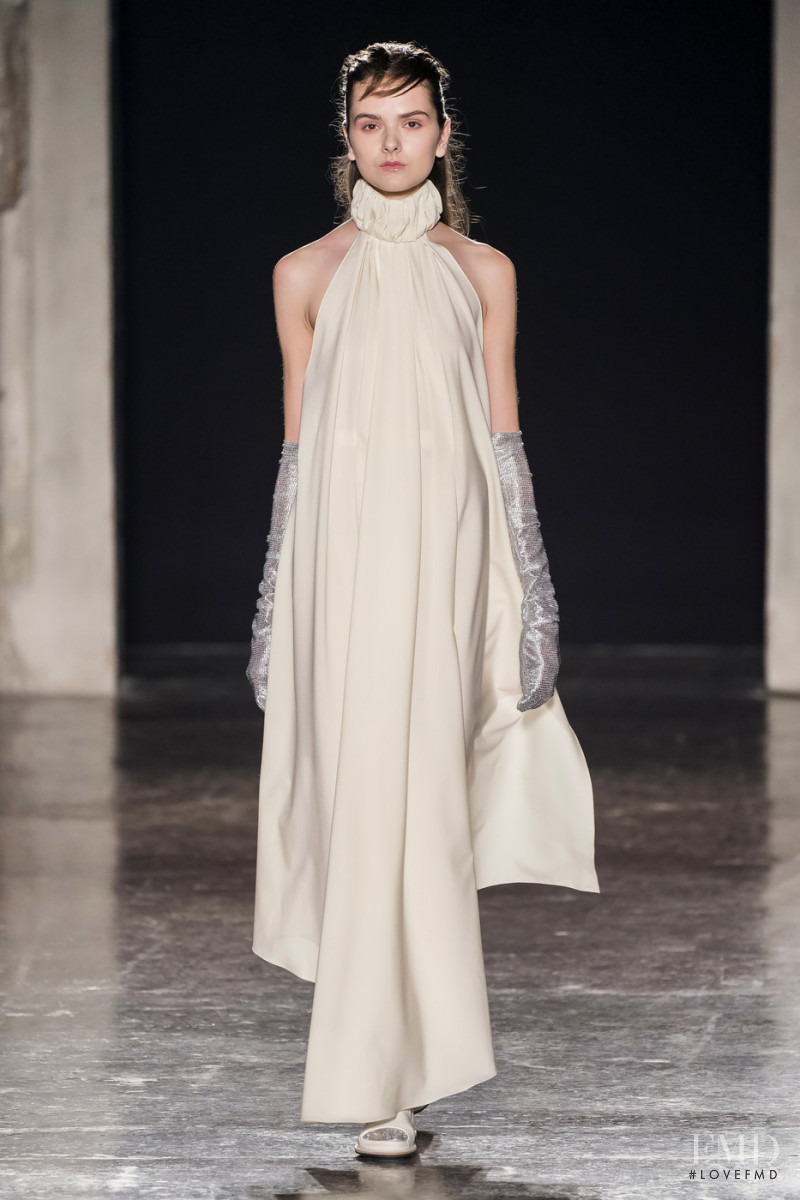 Britt De Lange featured in  the Alberto Zambelli fashion show for Autumn/Winter 2019