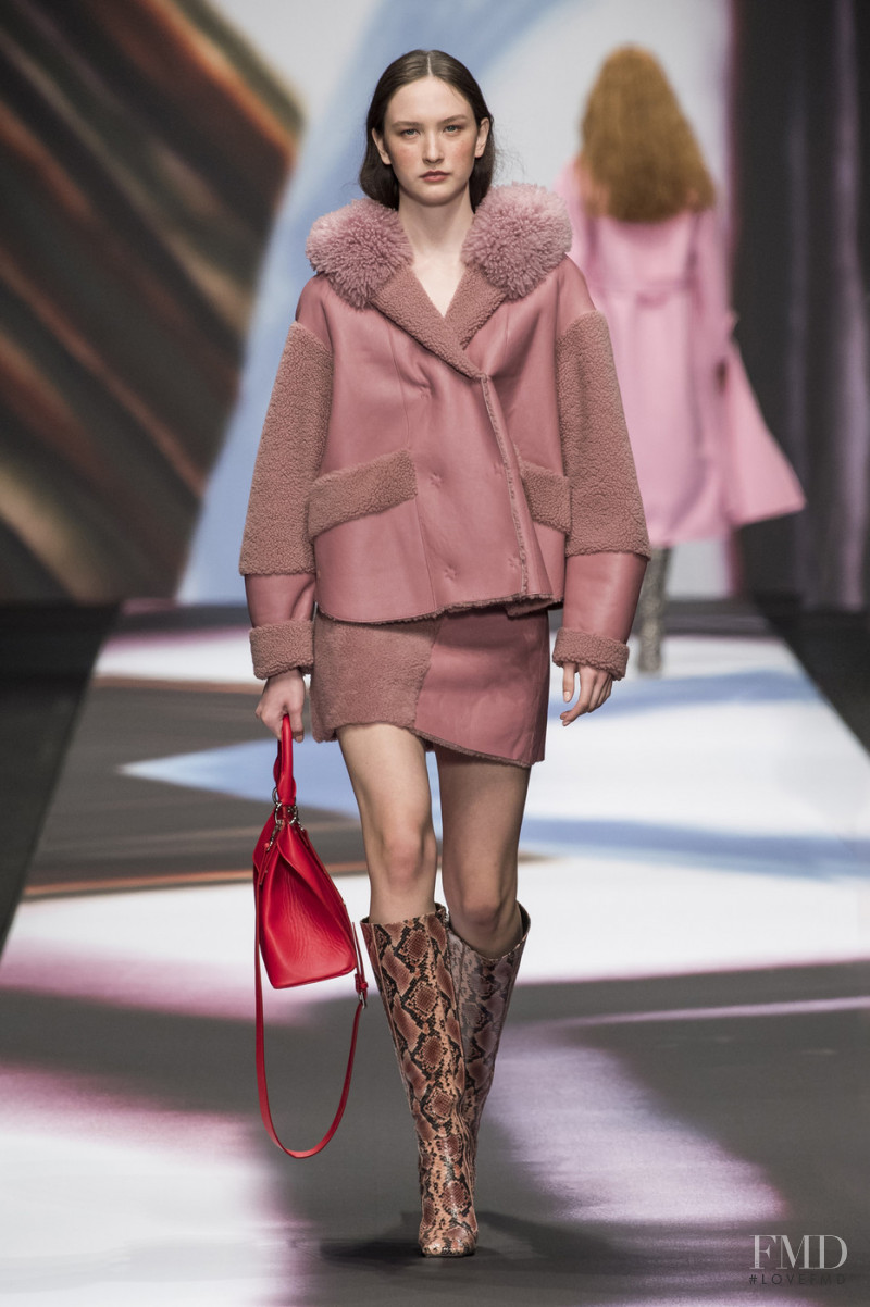 Polina Zavialova featured in  the Maryling fashion show for Autumn/Winter 2019