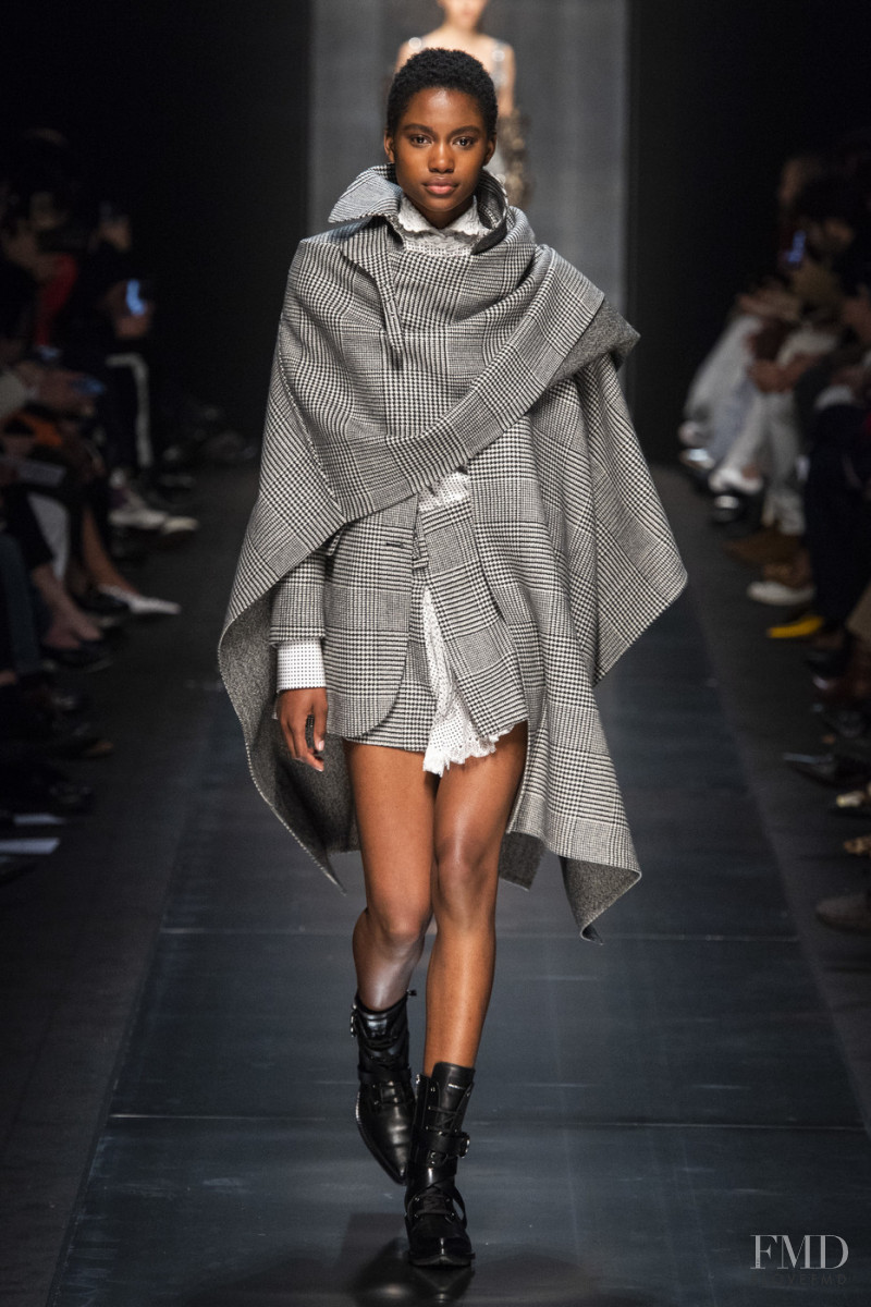 Tara Falla featured in  the Ermanno Scervino fashion show for Autumn/Winter 2019