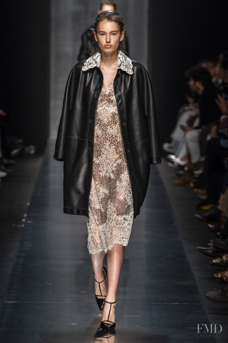 Laura Bogesvang Sorensen featured in  the Ermanno Scervino fashion show for Autumn/Winter 2019