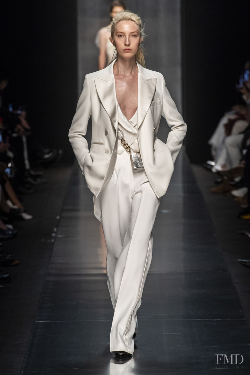 Sasha  Komarova featured in  the Ermanno Scervino fashion show for Autumn/Winter 2019