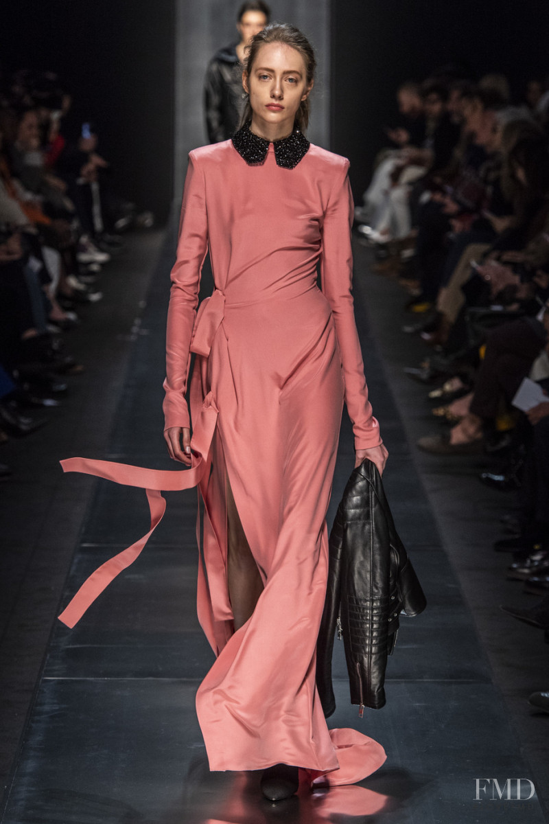 Lia Pavlova featured in  the Ermanno Scervino fashion show for Autumn/Winter 2019