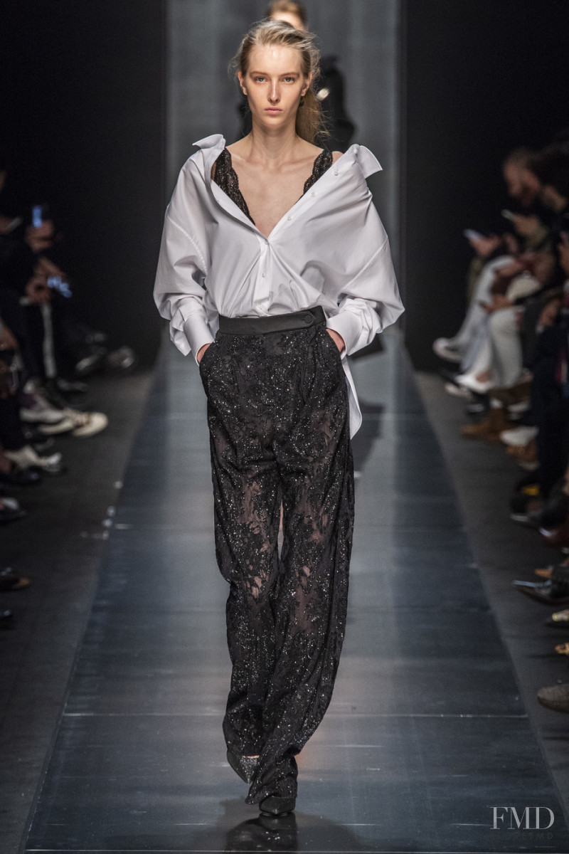 Kateryna Zub featured in  the Ermanno Scervino fashion show for Autumn/Winter 2019