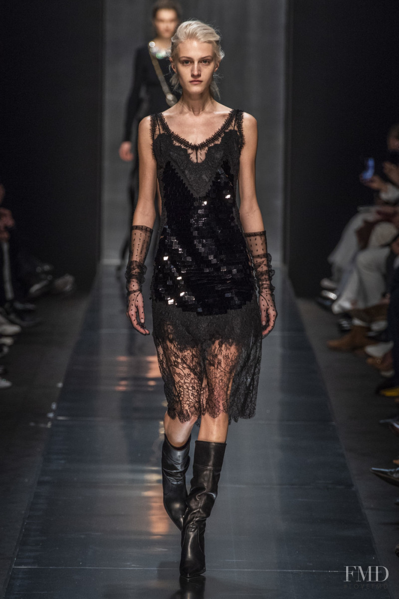 Abby Hendershot featured in  the Ermanno Scervino fashion show for Autumn/Winter 2019