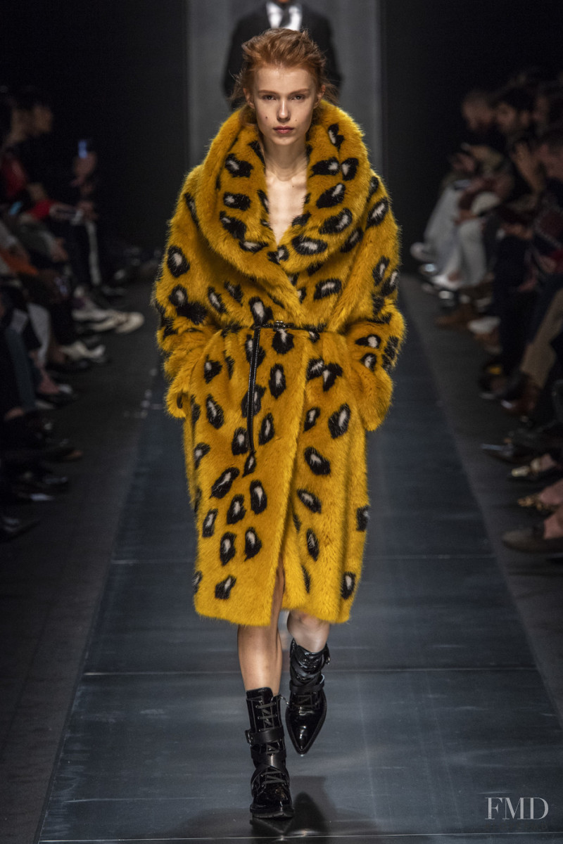 Yeva Podurian featured in  the Ermanno Scervino fashion show for Autumn/Winter 2019