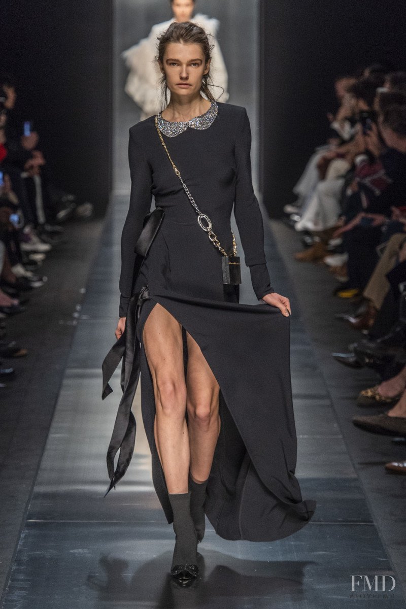 Laura Schoenmakers featured in  the Ermanno Scervino fashion show for Autumn/Winter 2019
