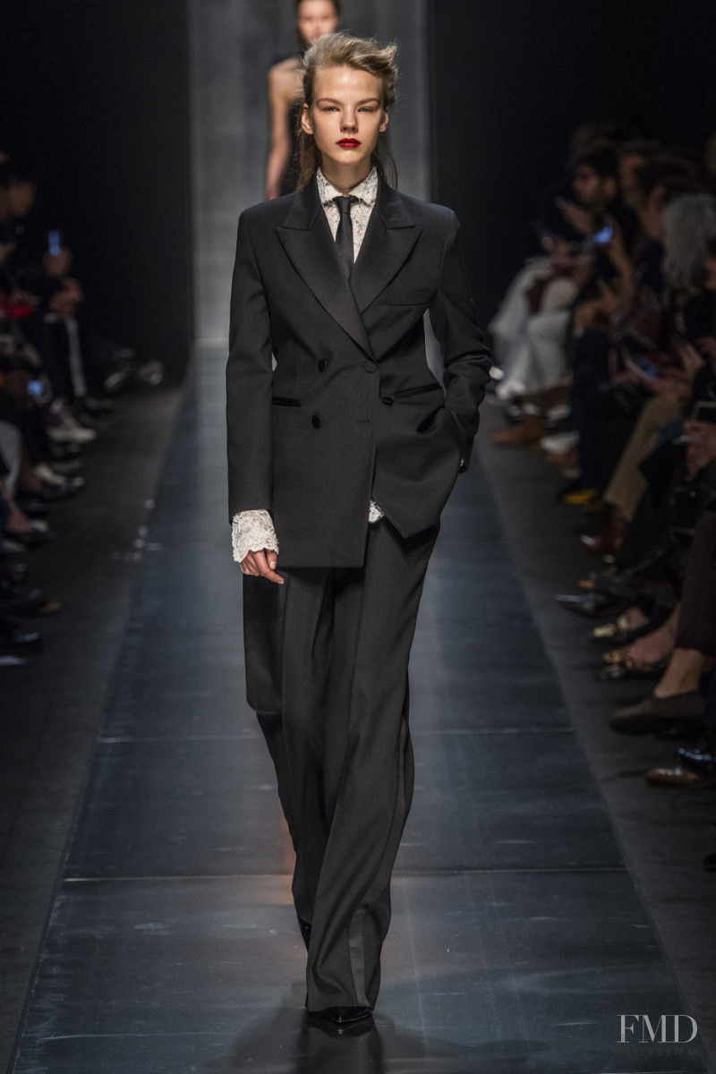 Maryna Horda featured in  the Ermanno Scervino fashion show for Autumn/Winter 2019
