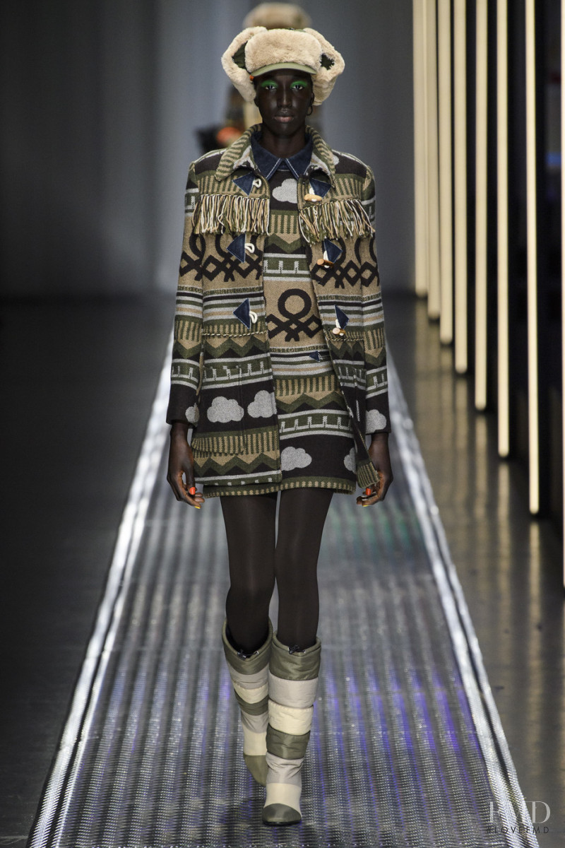 Niko Riam featured in  the United Colors of Benetton fashion show for Autumn/Winter 2019