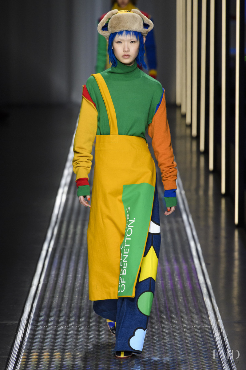 Xie Chaoyu featured in  the United Colors of Benetton fashion show for Autumn/Winter 2019