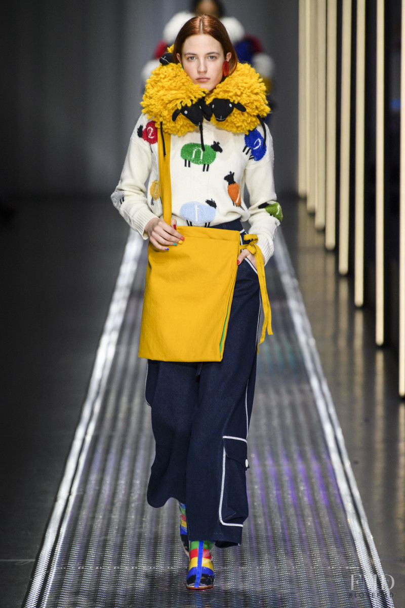 Julia Banas featured in  the United Colors of Benetton fashion show for Autumn/Winter 2019