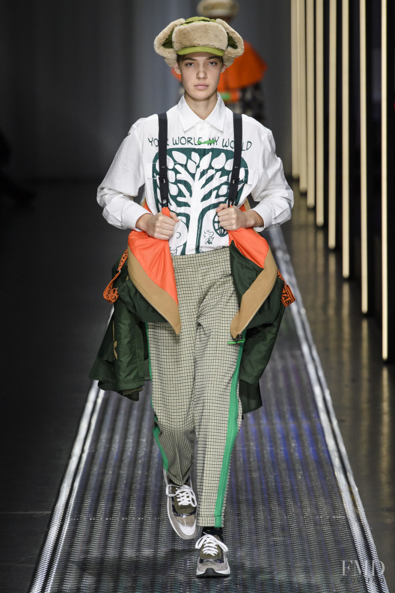 Oslo Grace featured in  the United Colors of Benetton fashion show for Autumn/Winter 2019