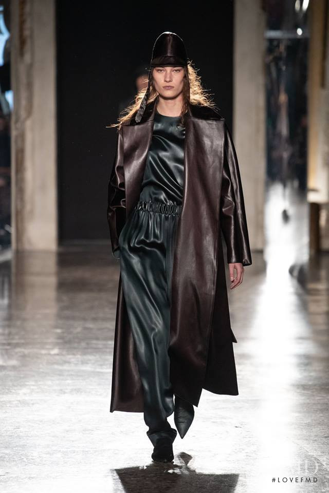 Sienna Peters featured in  the Calcaterra fashion show for Autumn/Winter 2019