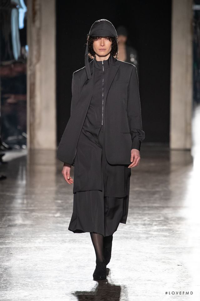 Bruna Queiroz featured in  the Calcaterra fashion show for Autumn/Winter 2019