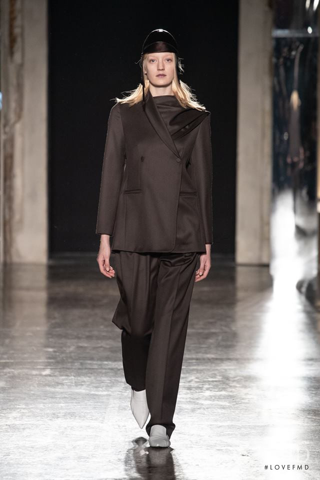 Marie Louwes featured in  the Calcaterra fashion show for Autumn/Winter 2019