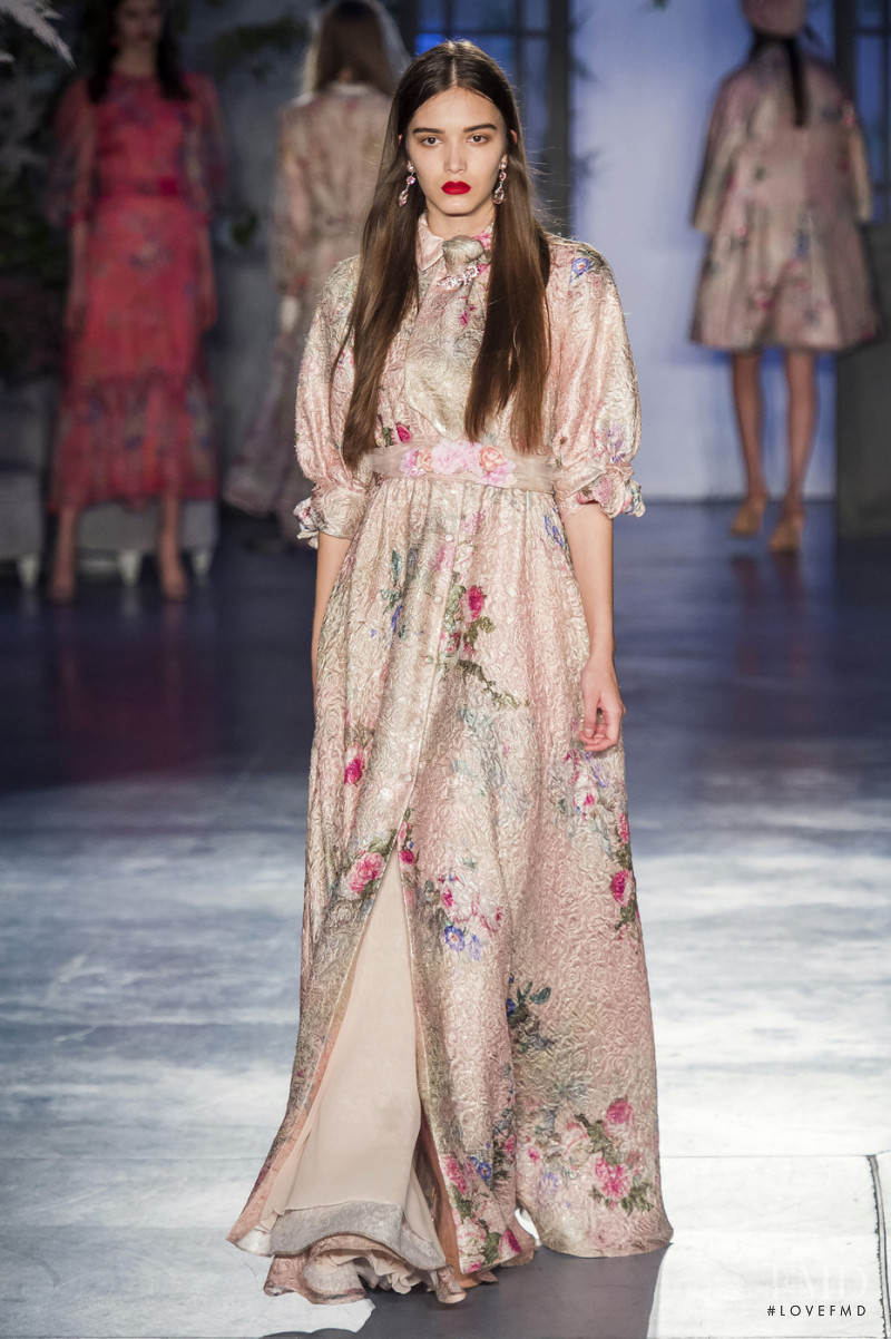 Azra Patkovic featured in  the Luisa Beccaria fashion show for Autumn/Winter 2019