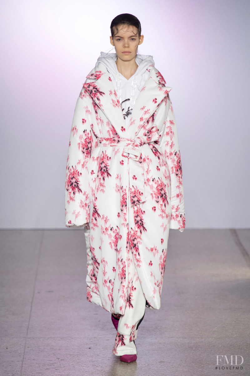 Nina Gulien featured in  the BROGNANO fashion show for Autumn/Winter 2019