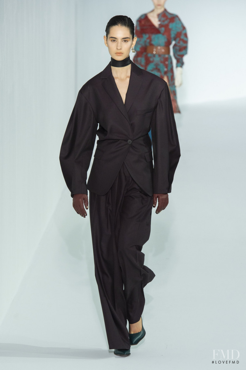 Africa Penalver featured in  the Acne Studios fashion show for Autumn/Winter 2019