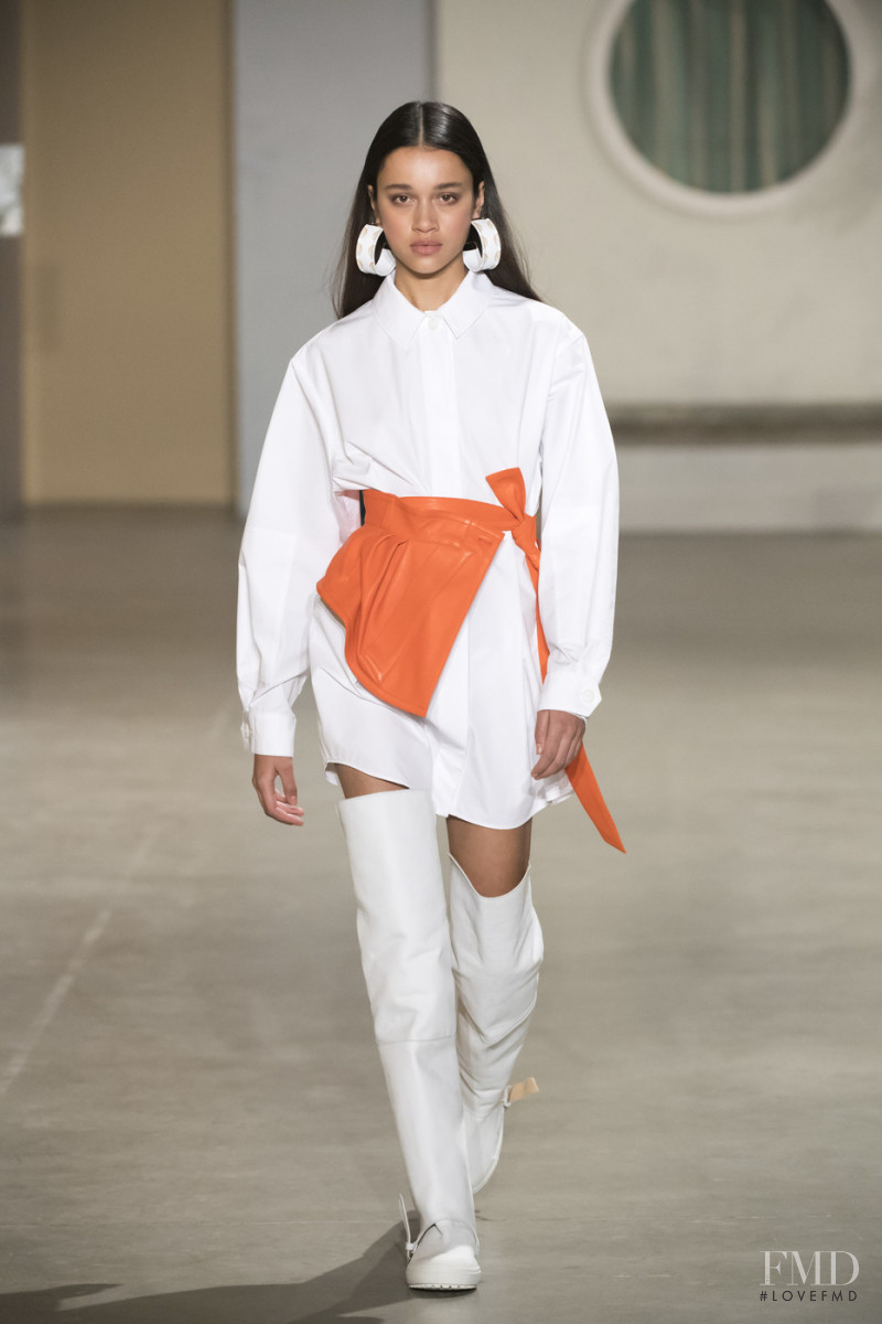 Mara Kasanpawiro featured in  the Jacquemus fashion show for Autumn/Winter 2019