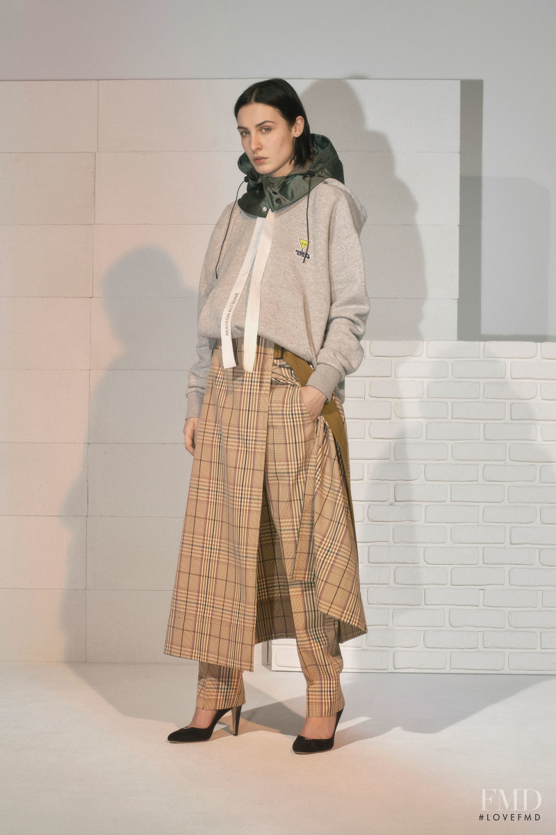 Eline Hoyois featured in  the Maison Kitsuné fashion show for Autumn/Winter 2019