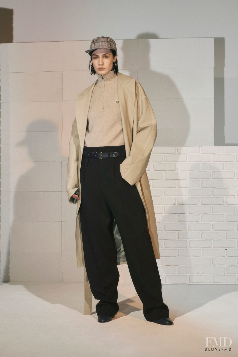 Eline Hoyois featured in  the Maison Kitsuné fashion show for Autumn/Winter 2019