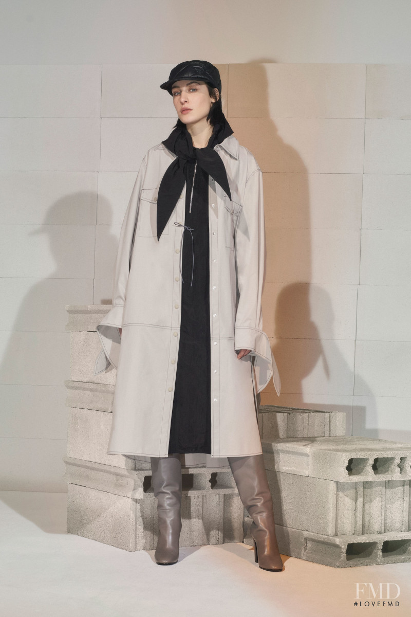 Eline Hoyois featured in  the Maison Kitsuné fashion show for Autumn/Winter 2019