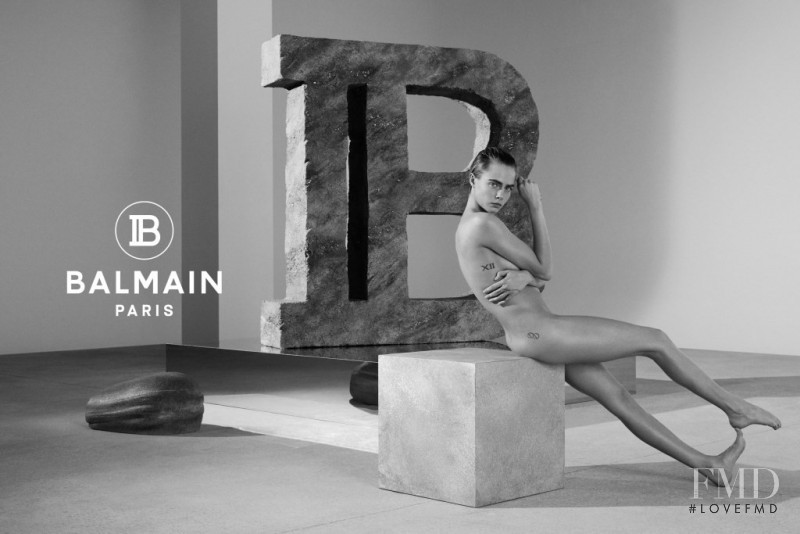 Cara Delevingne featured in  the Balmain Balmain S/S 19 advertisement for Spring/Summer 2019