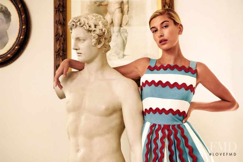 Hailey Baldwin Bieber featured in  the Weekend Max Mara advertisement for Spring/Summer 2019