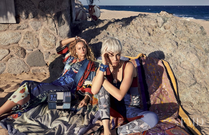 Edie Campbell featured in  the Etro Etro S/S 2019 advertisement for Spring/Summer 2019
