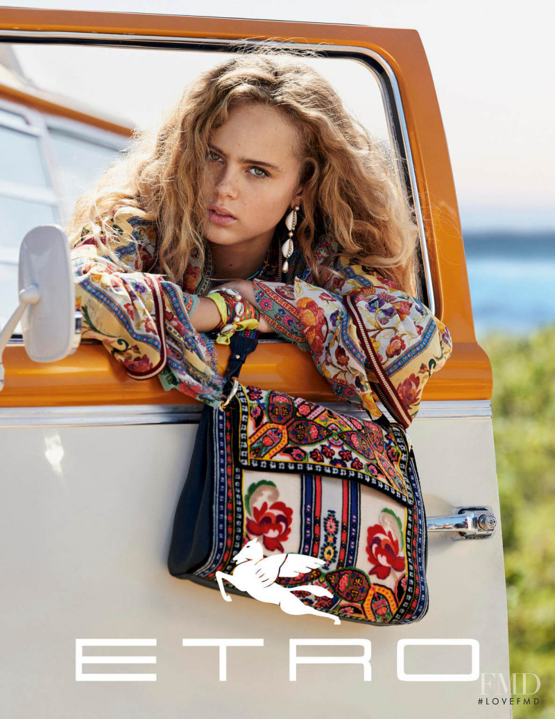 Olivia Vinten featured in  the Etro Etro S/S 2019 advertisement for Spring/Summer 2019
