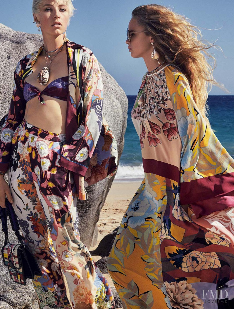 Edie Campbell featured in  the Etro Etro S/S 2019 advertisement for Spring/Summer 2019