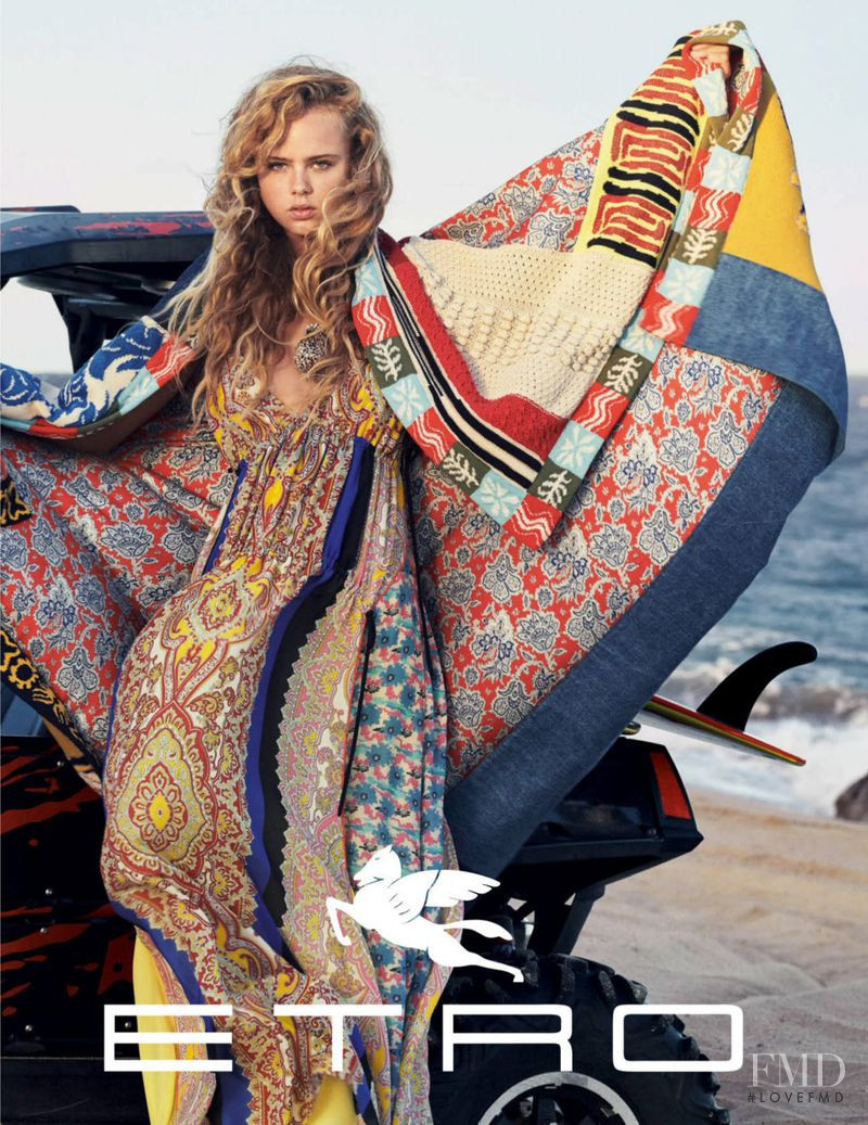 Olivia Vinten featured in  the Etro Etro S/S 2019 advertisement for Spring/Summer 2019