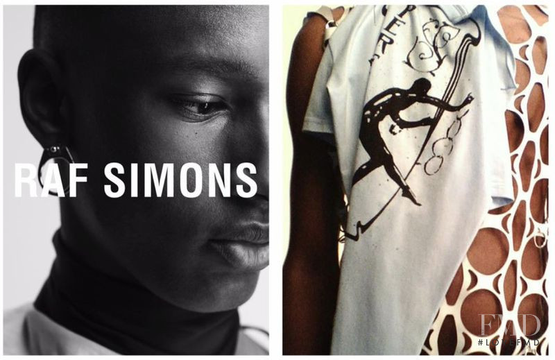 Raf Simons advertisement for Spring/Summer 2019