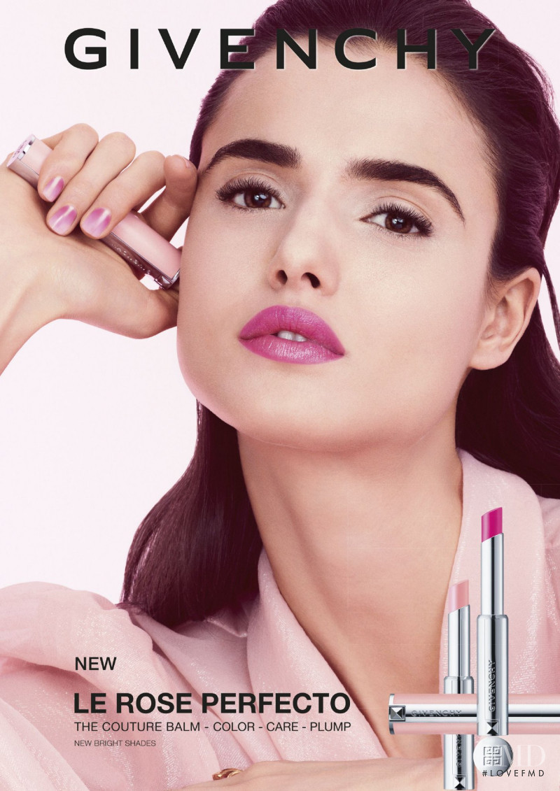 Blanca Padilla featured in  the Givenchy Beauty advertisement for Spring 2019