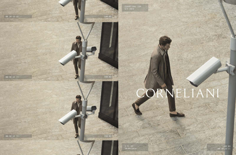 Corneliani advertisement for Spring/Summer 2019