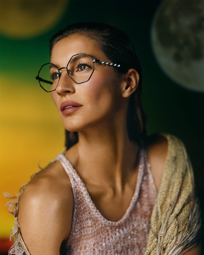Gisele Bundchen featured in  the Missoni Eyewear advertisement for Spring/Summer 2019