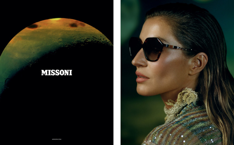 Gisele Bundchen featured in  the Missoni Eyewear advertisement for Spring/Summer 2019