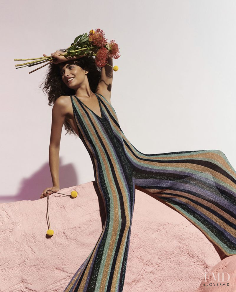 Chiara Scelsi featured in  the M Missoni advertisement for Spring/Summer 2019