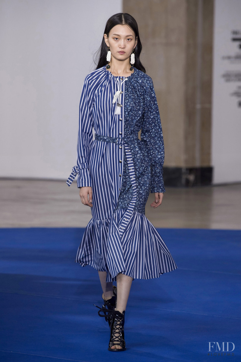 Wangy Xinyu featured in  the VICTORIA/TOMAS fashion show for Autumn/Winter 2019